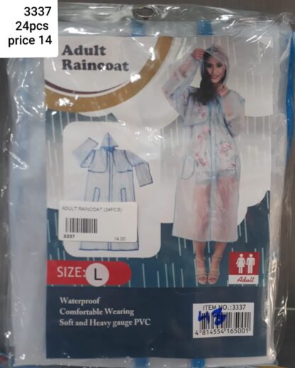 ADULT RAINCOAT (24PCS)