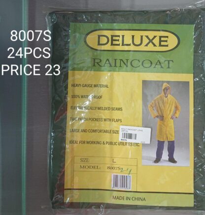 ADULT RAINCOAT LONG (24PCS)