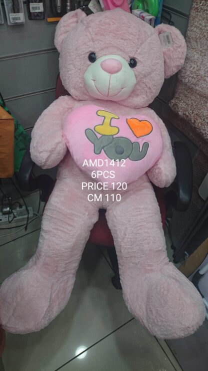 2# BEAR W/HEART 110CM (6 PCS)