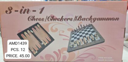 WOODEN CHESS 8329 (12PCS)