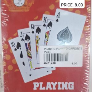 PLASTIC PLAYING CARDS(72 PCS)