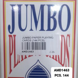JUMBO PAPER PLAYING CARDS (144 PCS)