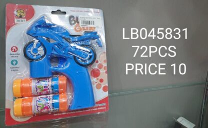 BUBBLE GUN BIKE LIGHT+MUS(72 PCS)