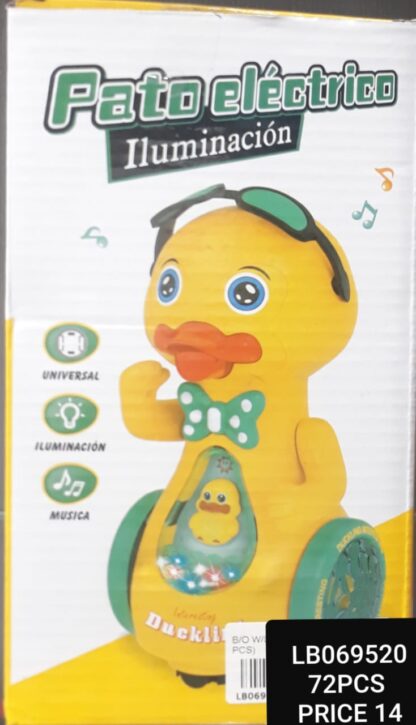 B/O W/LIGHT&MUSIC DUCK (72 PCS)