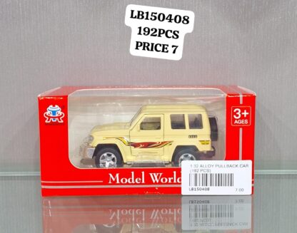 1:32 ALLOY PULLBACK CAR (192 PCS)