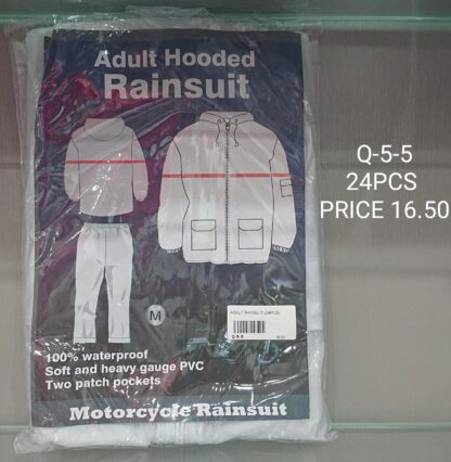 ADULT RAINSUIT (24PCS)