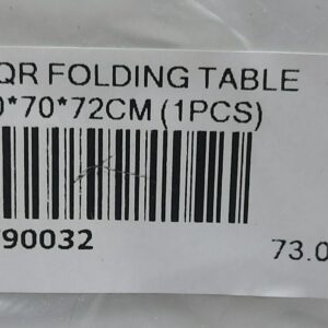 SQR FOLDING TABLE 90*70*72CM (1PCS)