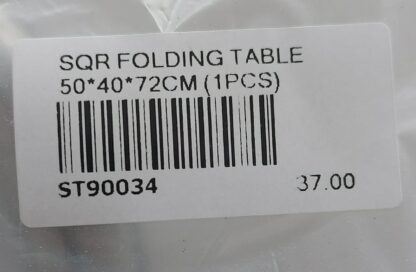 SQR FOLDING TABLE 50*40*72CM (1PCS)