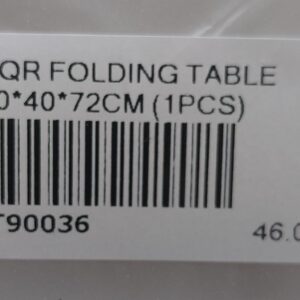 SQR FOLDING TABLE 70*40*72CM (1PCS)