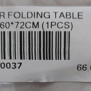 SQR FOLDING TABLE 90*60*72CM (1PCS)
