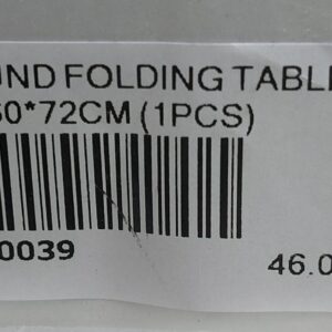 ROUND FOLD TABLE 60*60*72CM (1PCS)